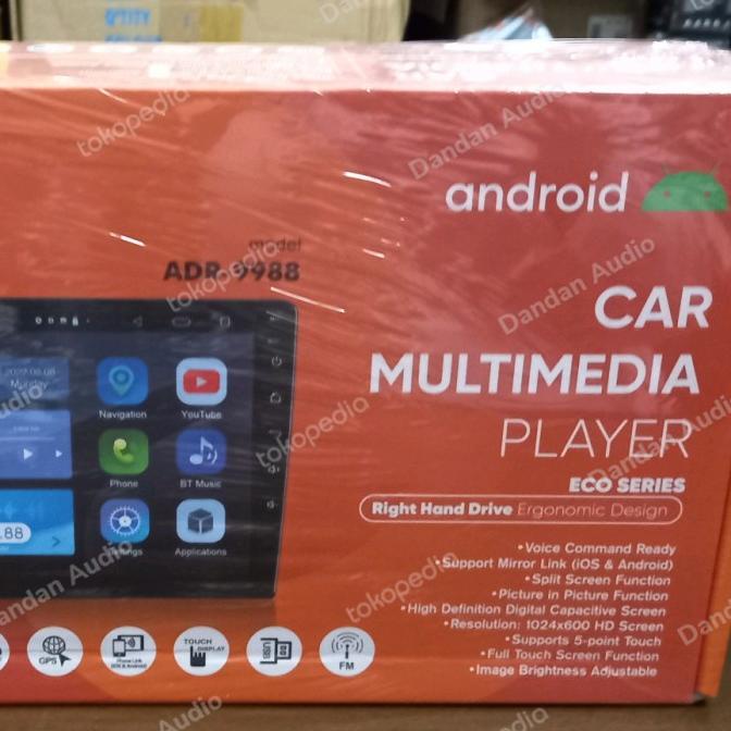 Head Unit Android 9 Inch Orca 9988 Ram 2/16 Gb Universal