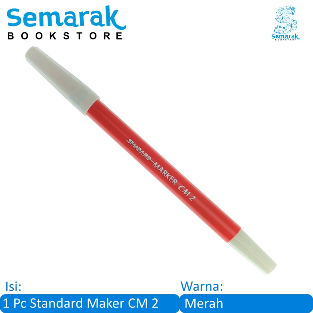

Standard Marker CM 2 Spidol Warna - Merah