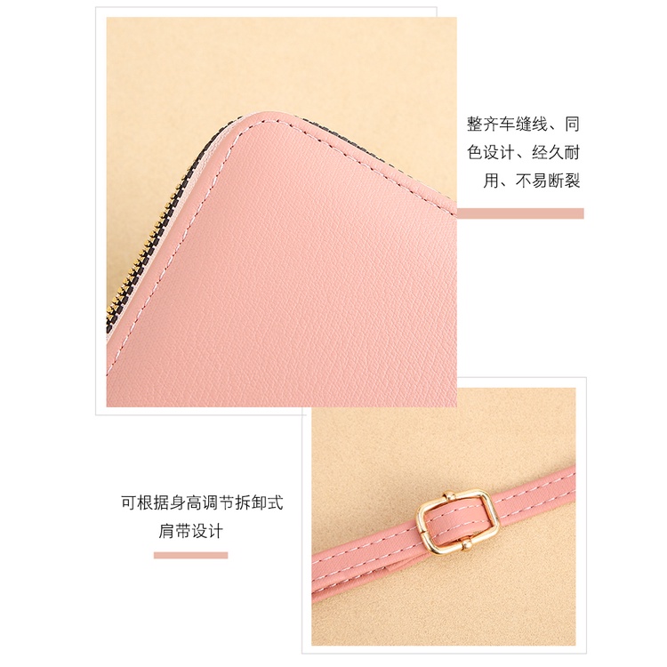 Dompet Panjang Wanita Touchscreen/Layar Sentuh Import / Tas Selempang Wanita Model Simple - 391