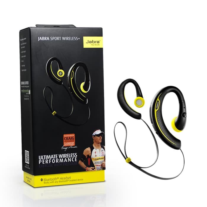 JABRA SPORT EARPHONE HEADSET BLUETOOTH ORIGINAL