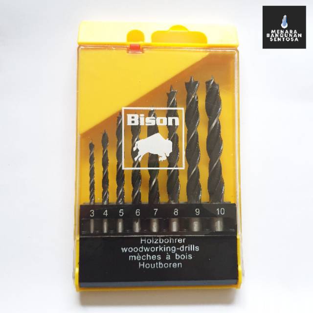 Mata Bor Kayu Set Bison 8 pcs (8pcs)