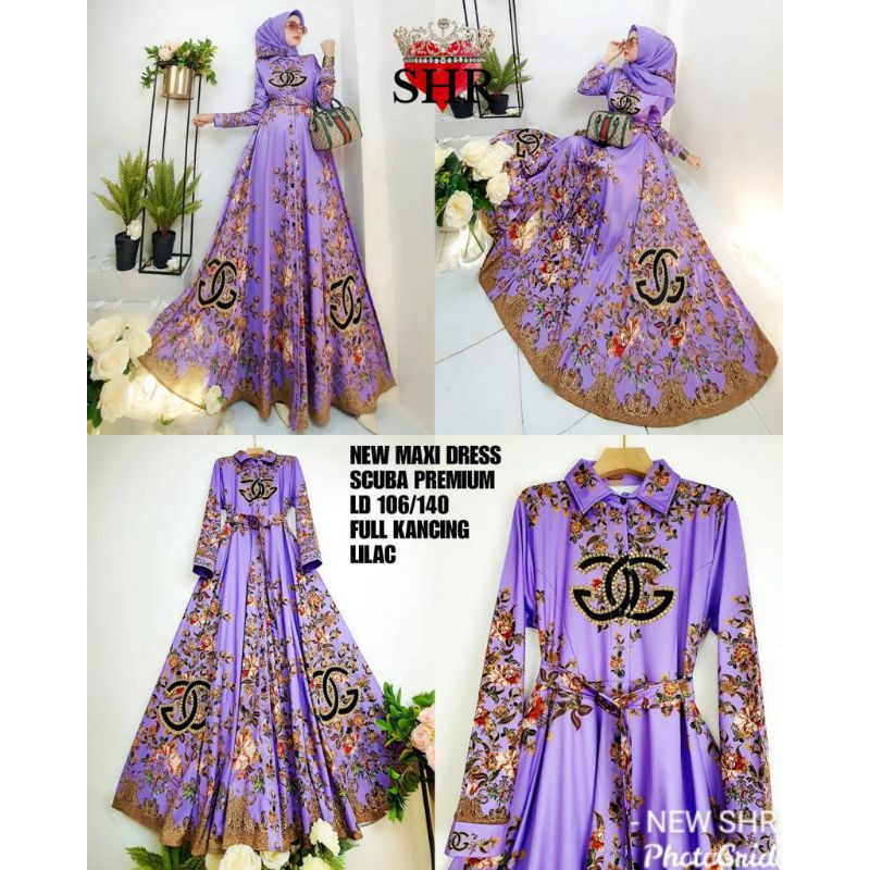 Gamis dress SHR tanpa jilbab