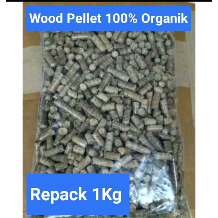 Pellet Kayu Wood Pellet Pasir Kucing Organik 1Kg