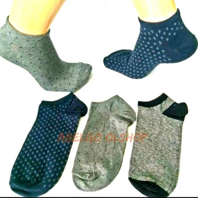 Kaos kaki semata kaki motif/kaos kaki pendek pria motif