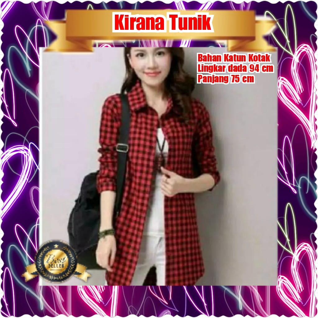 KIRANA TUNIK / KEMEJA WANITA TERMURAH