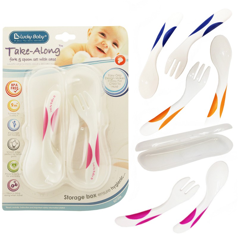 Lucky Baby - Fork & Spoon With Case 521236