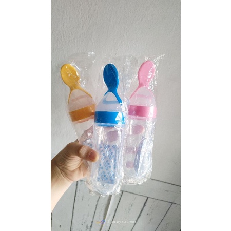 Botol sendok makan Bayi mpasi/ Baby feeder/ botol sendok bayi silikon