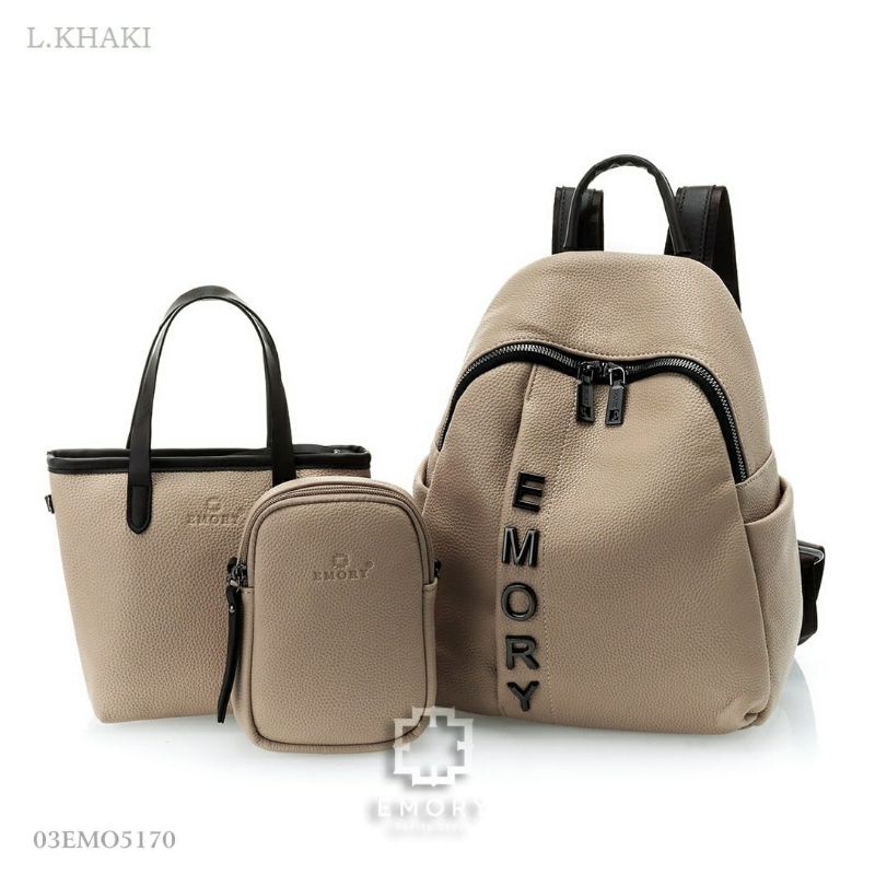 ORIGINAL EMORY Harany 03EMO 5170 TAS RANSEL WANITA 3IN1