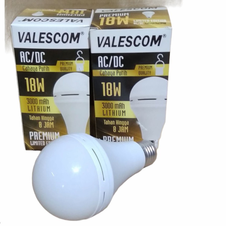 COD BOHLAM Lampu LED Emergency Valescom Premium 18 Watt /LAMPU VALESCOM 18W AC/DC//BOHLAM LAMPU SENTUH NYALA VALESCOM 18 WATT