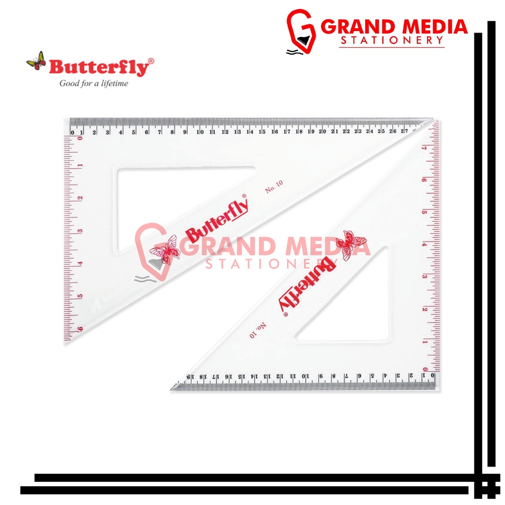 

[GRAND MEDIA] PENGGARIS SEGITIGA BUTTERFLY SET NO 10