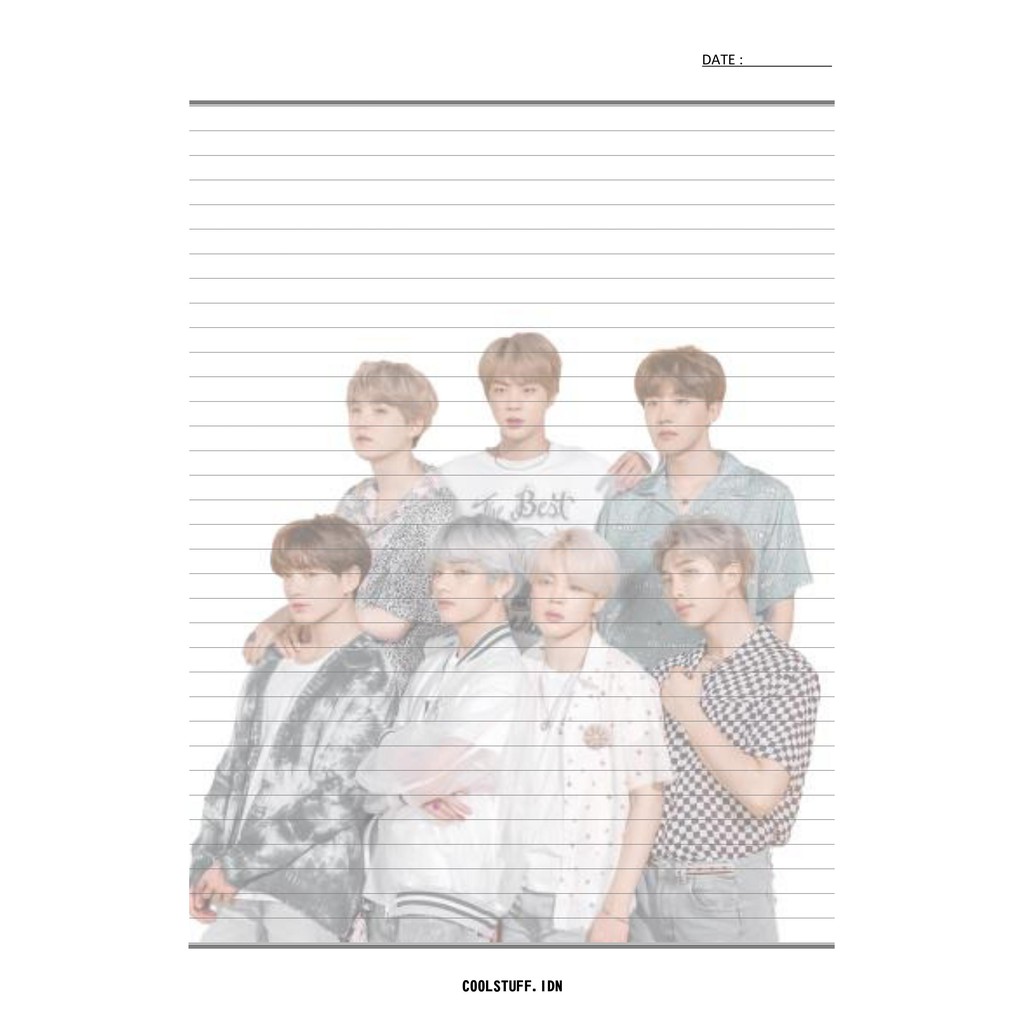 

Loose Leaf / Kertas Binder Kpop B5 BTS (LLBTS-04)