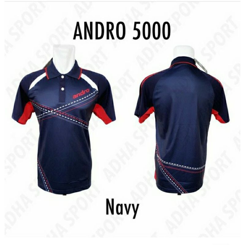 KAOS BADMINTON ANDRO 500 POLO JERSEY BULUTANGKIS