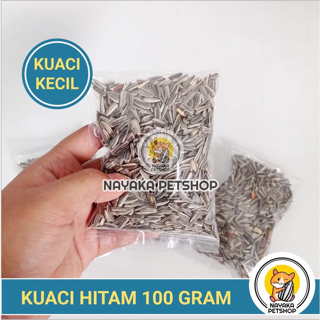 Kuaci Hamster Hitam 100 gr Snack Makanan Hamster Pakan Murah