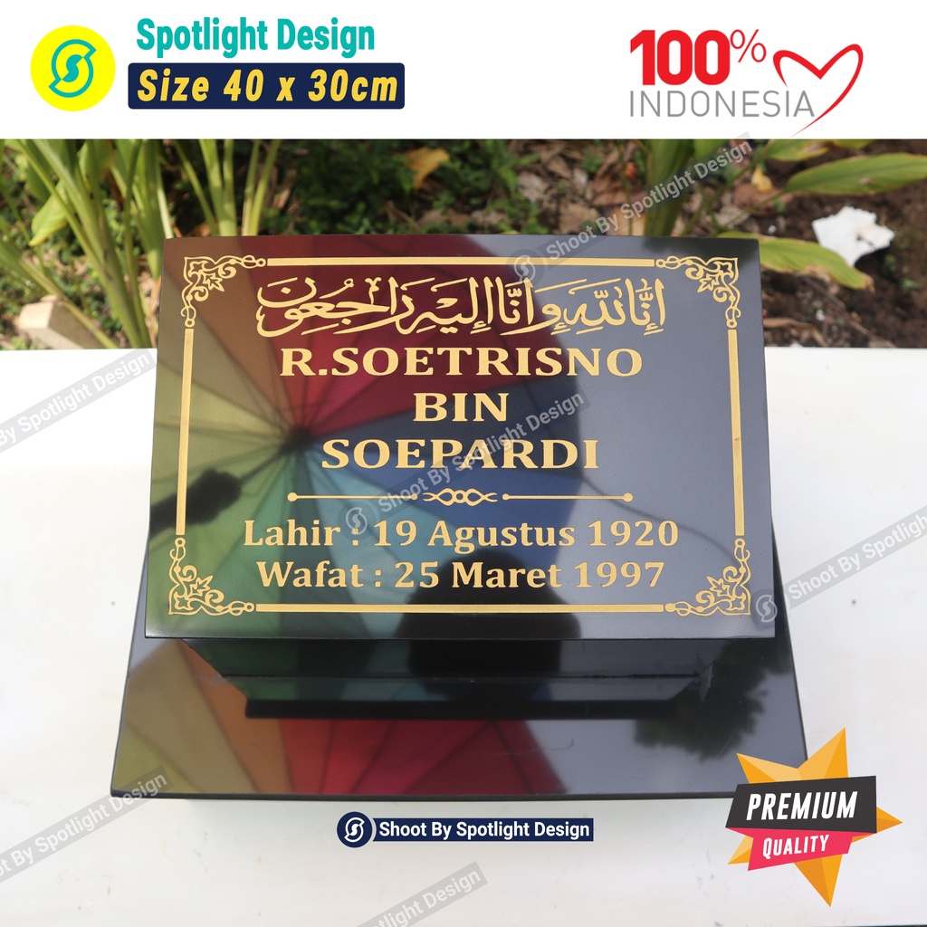 NISAN MAKAM DUDUKAN FULL GRANIT UKURAN BESAR TERMURAH PLUS GRATIS PACKING KAYU