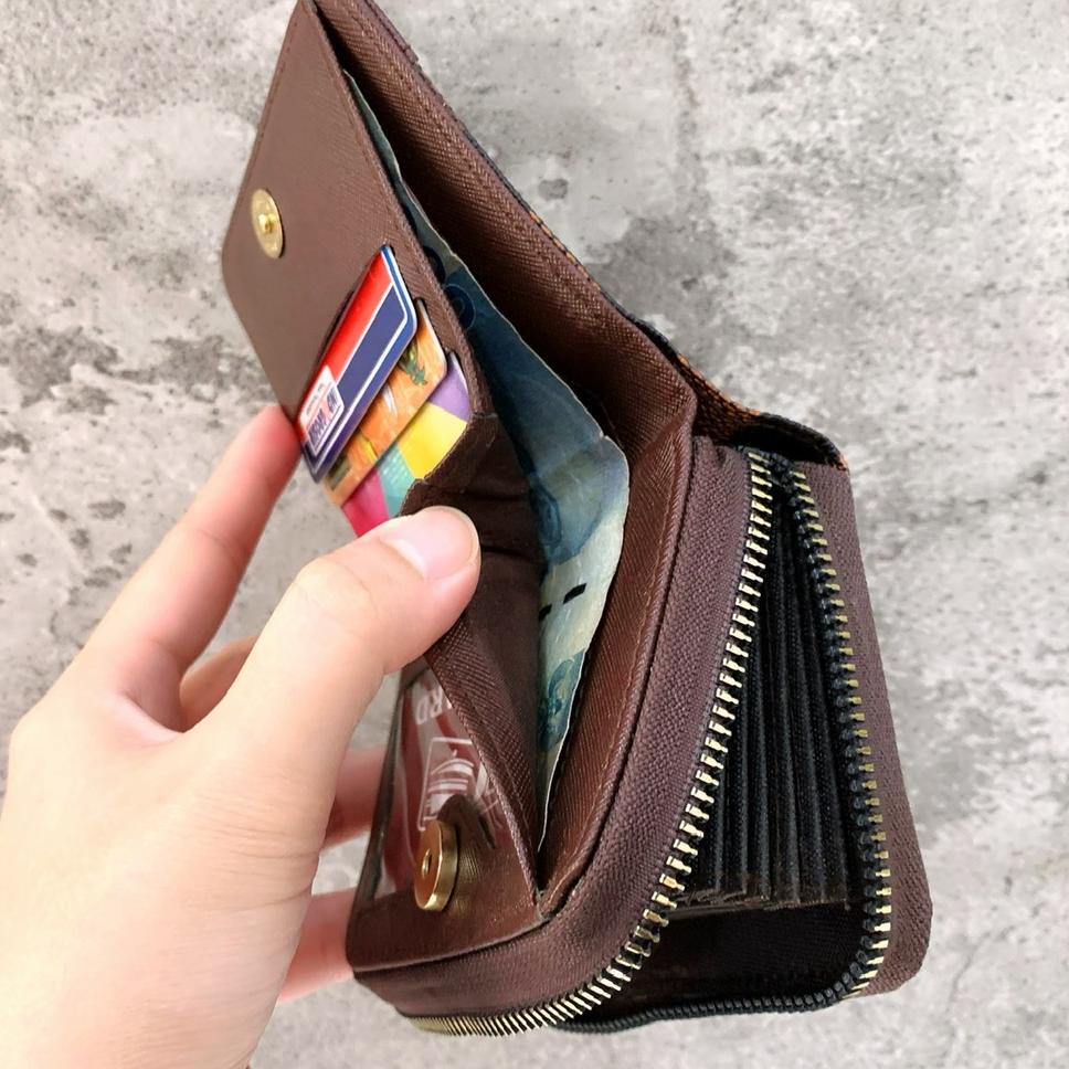 Stok terbatas.. Dompet Wanita Card kecil Lipat import Tumpuk Super serbaguna coach
