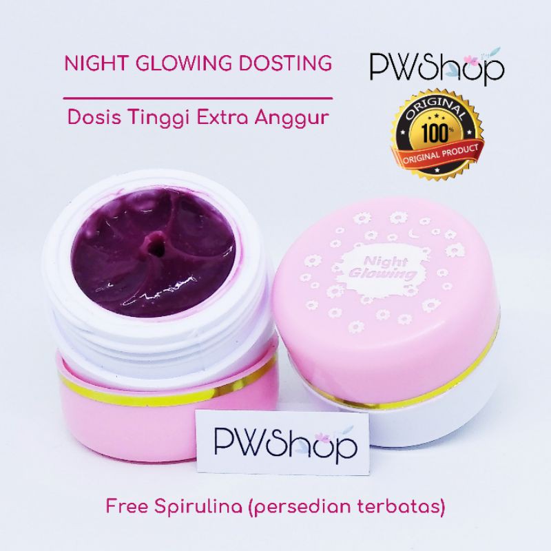 Krim Malam Glowing Dosting Anggur Original Shopee Indonesia