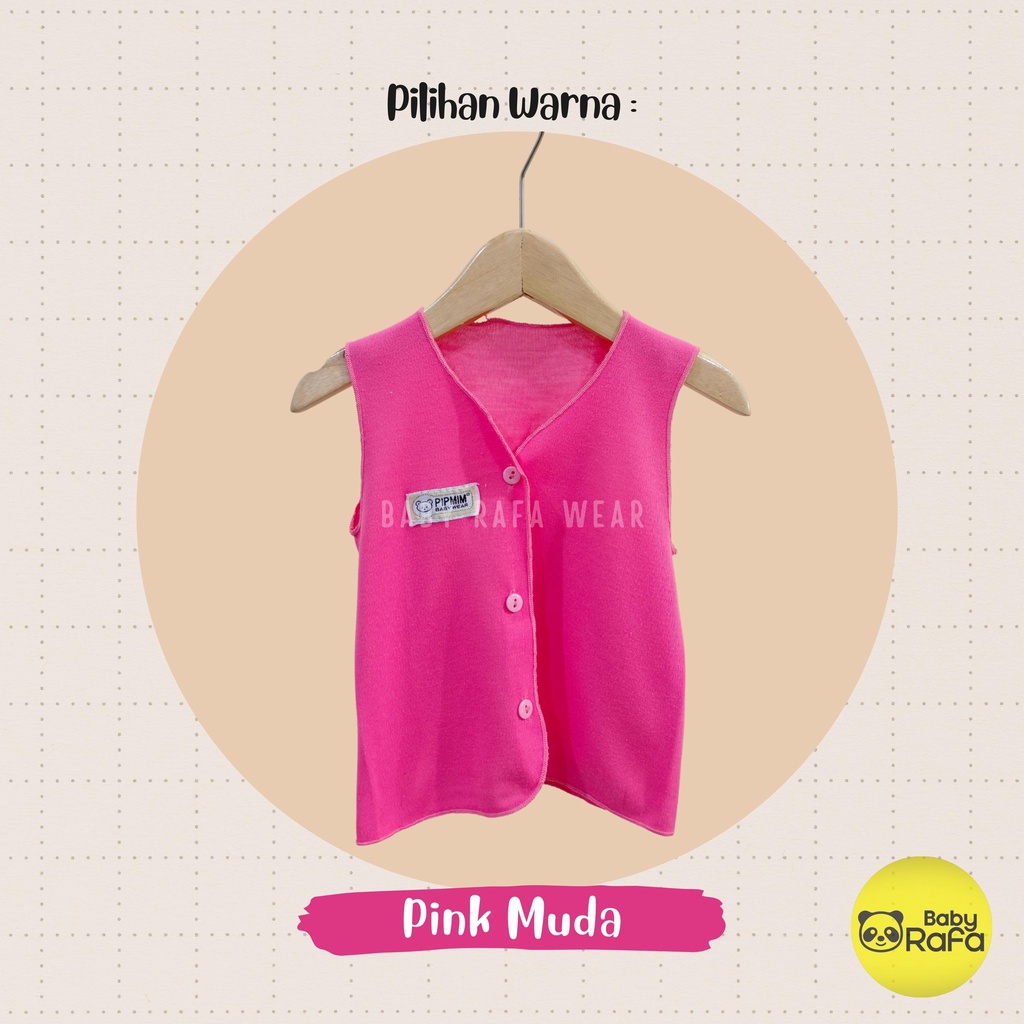 Baju Bayi Tangan Kutung BABY GIRLS Size 0 - 3 Bulan merk SNI PIP MIM - PINK SERIES