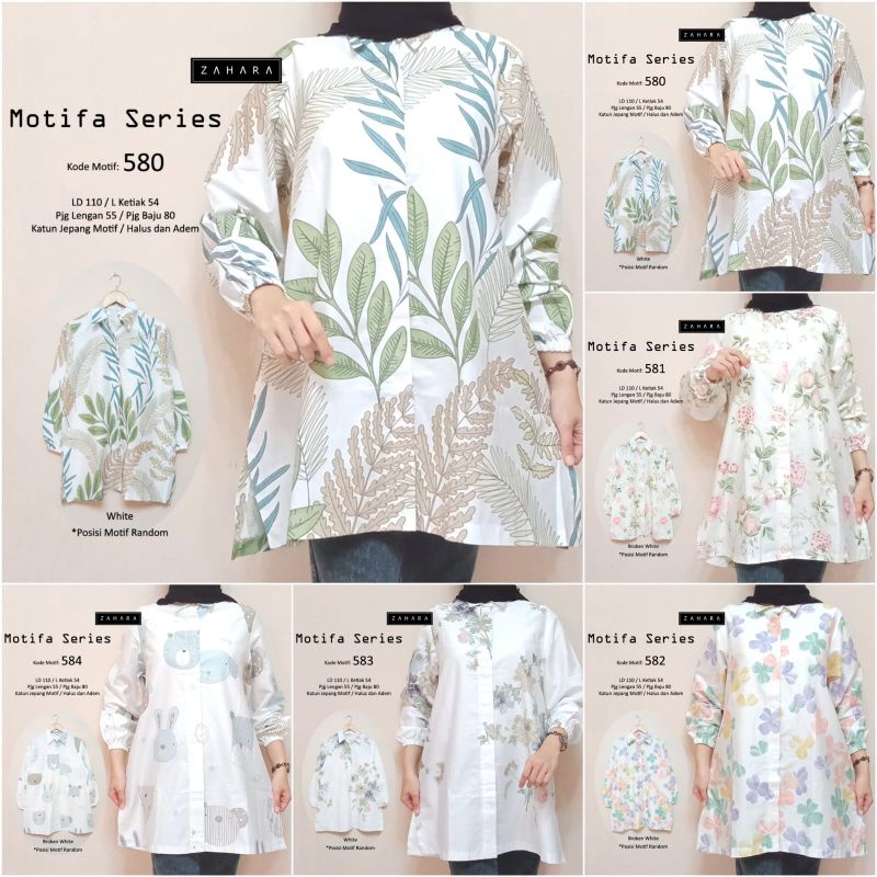 Motifa series katun jepang motif tebal dan halus zahara