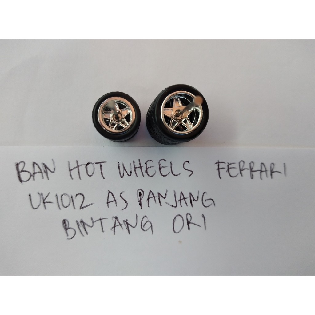 BAN KARET HOT WHEELS FERRARI BINTANG ORI UK1012 AS PANJANG