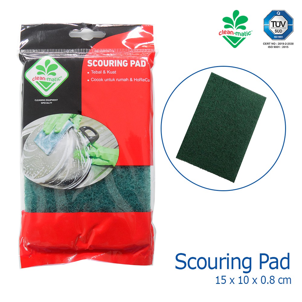 Sabut Cuci Piring Ekonomis Scouring Pad 210015 Cleanmatic