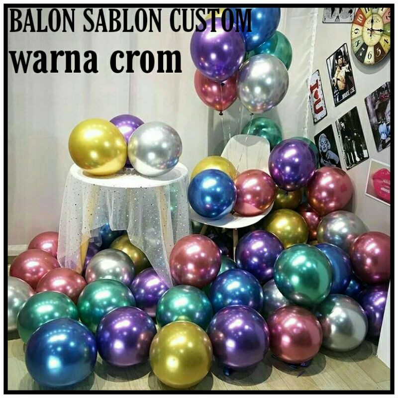 balon sablon custom balonsablon warna crom balon ultah