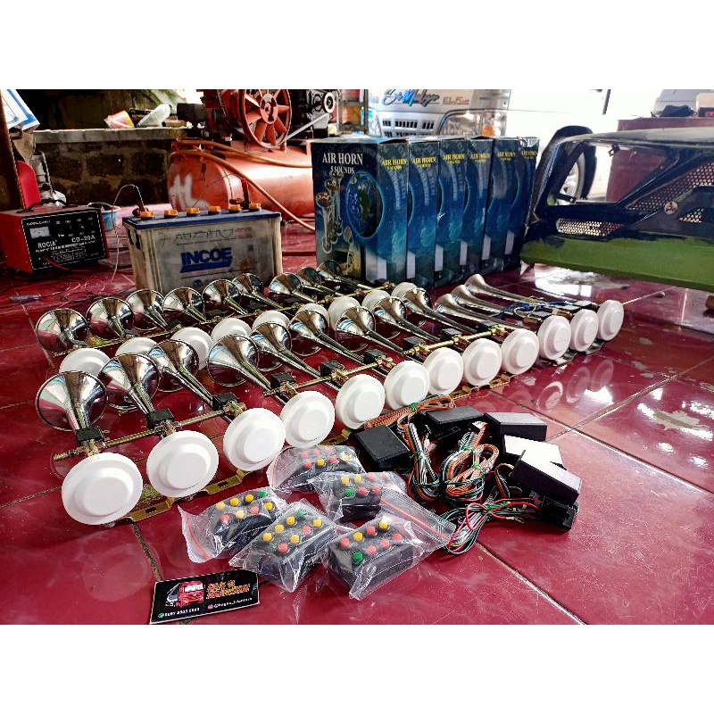 Klakson Telolet + Modul 8 Tombol 12 Nada Mengular