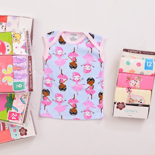 Carter's Kaos Kutung Bayi Perempuan isi 5 Pcs P044