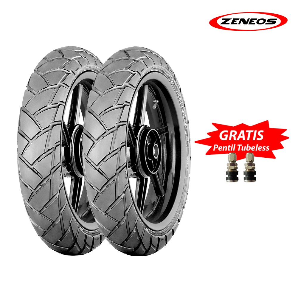 Paket Zeneos Turino Zn 33 ukuran 110/70-17 & 130/70-17 Ban