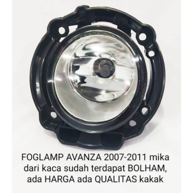 Foglamp avanza satuan 2007 2008 2009 2010 2011 new vvti lampu kabut bemper  fog lamp