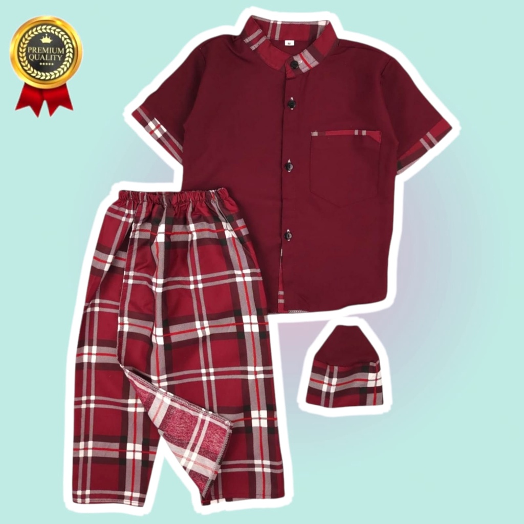 NEW COD SETELAN SARKOCI PREMIUM 2022/SETELAN SARKOCI PREMUIM  2022 ANAK 1-10 TAHUN PILIH WARNA/SETEL