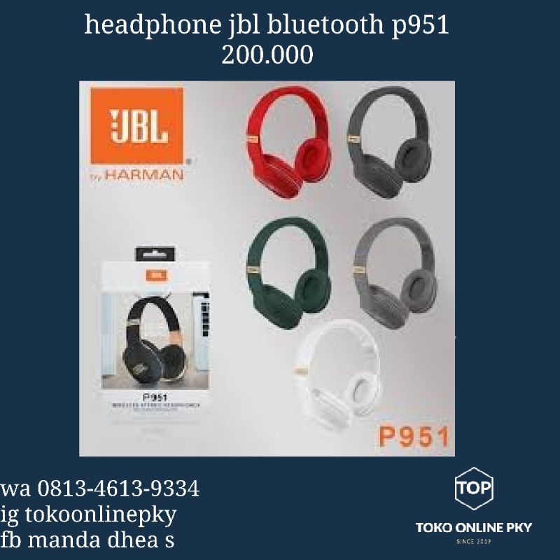 headphone bluetooth jbl p951