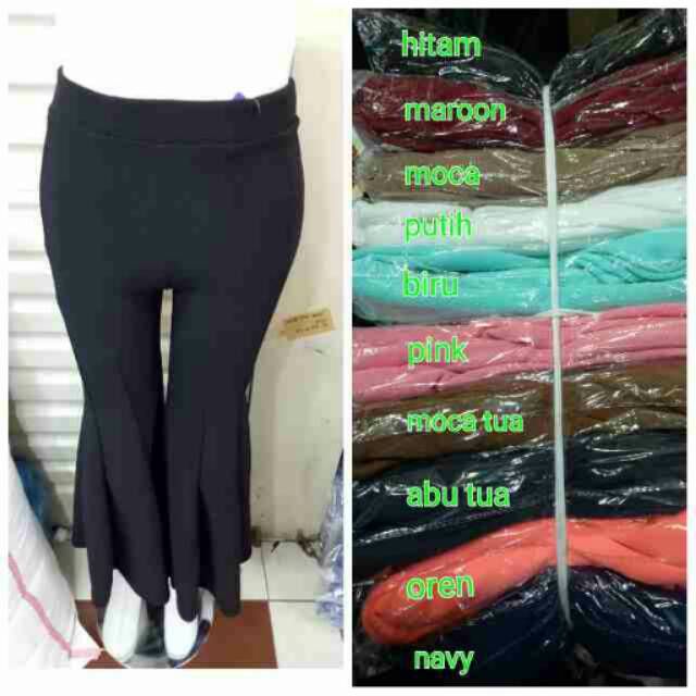 Celana mermaid,bahan kulit jeruk,fit to L