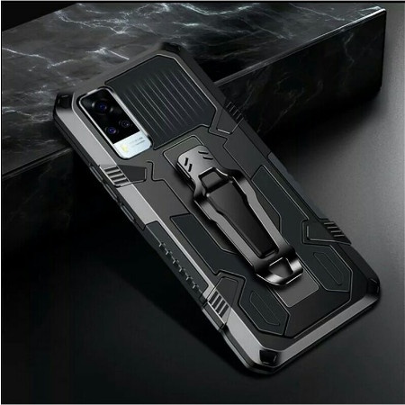 VIVO Y21A Y21T Y21 2021 Y21S Y33S Y51 Y51A Y53S CASE HARDCASE ROBOT KNIFE STANDING KICK ARMOR STAND CASE HYBRID CASING HARD COVER