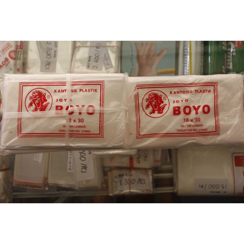 Kantong Plastik HDPE Joyo Boyo 1 1/2 kg (18x30) ISI 100