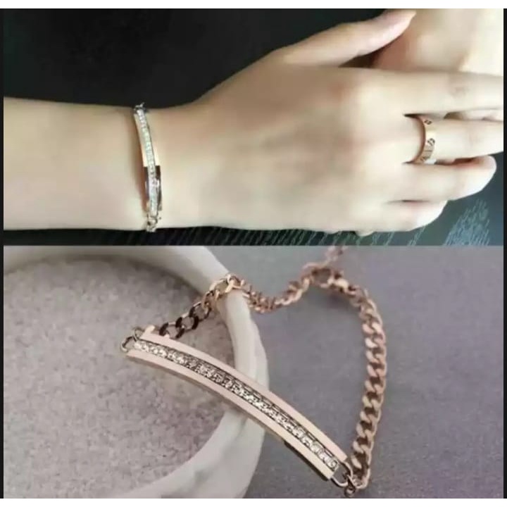 Gelang Rantai/Gelang bangle bangkok Wanita/GELANG SERUT WANITA Anti Luntur Fashion Aksesoris Wanita Gelang Tangan Lapis Emas 24K Anti Kara