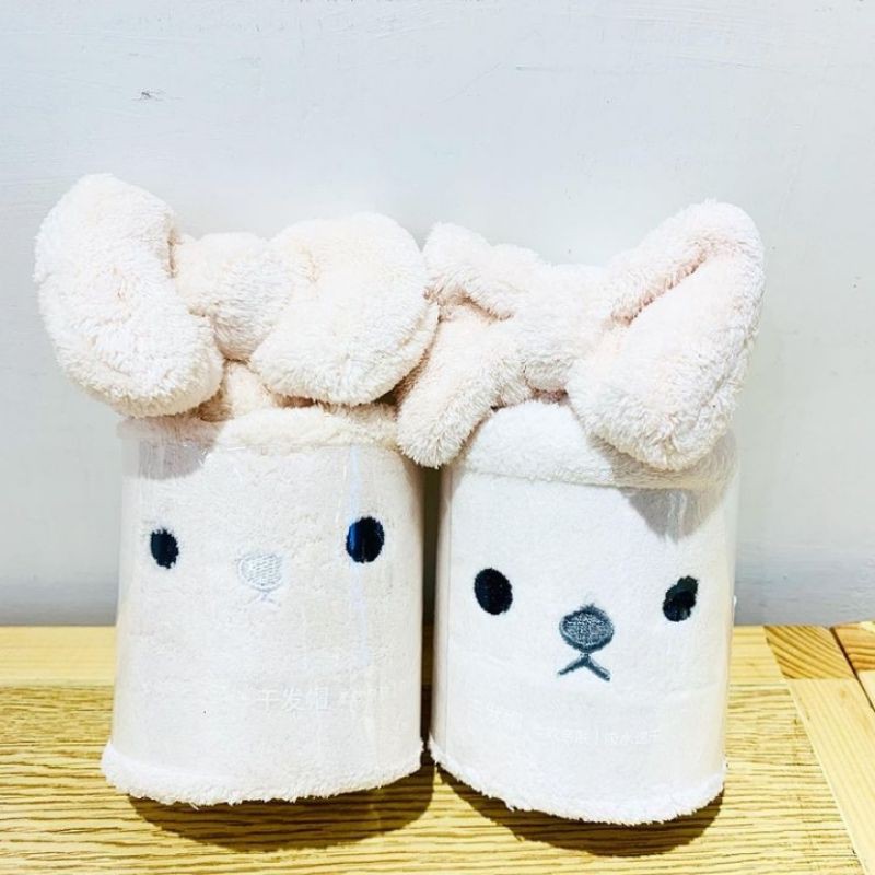 SPECIAL SALE MINISO ANIMALS SERIES SOFT HAIR DRYING TOWEL / HANDUK PENGERING RAMBUT RABBIT SERIES