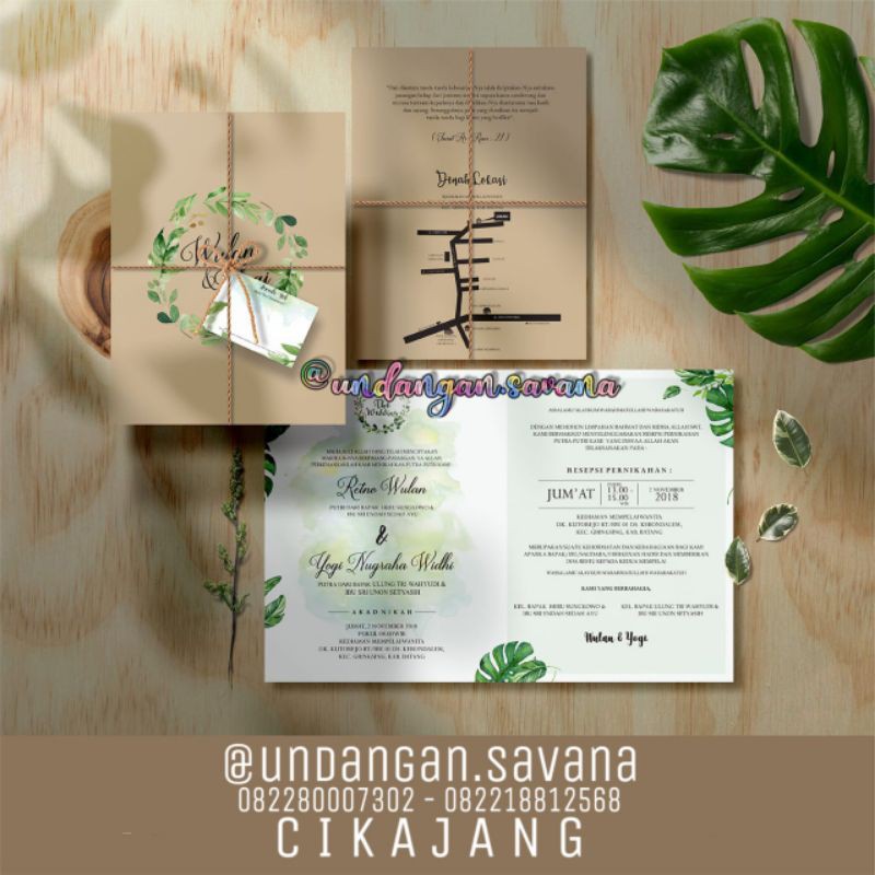 Undangan Pernikahan SCCF-001 Undangan Pernikahan Murah / BLANGKO UNDANGAN GRIYA SCCF 01