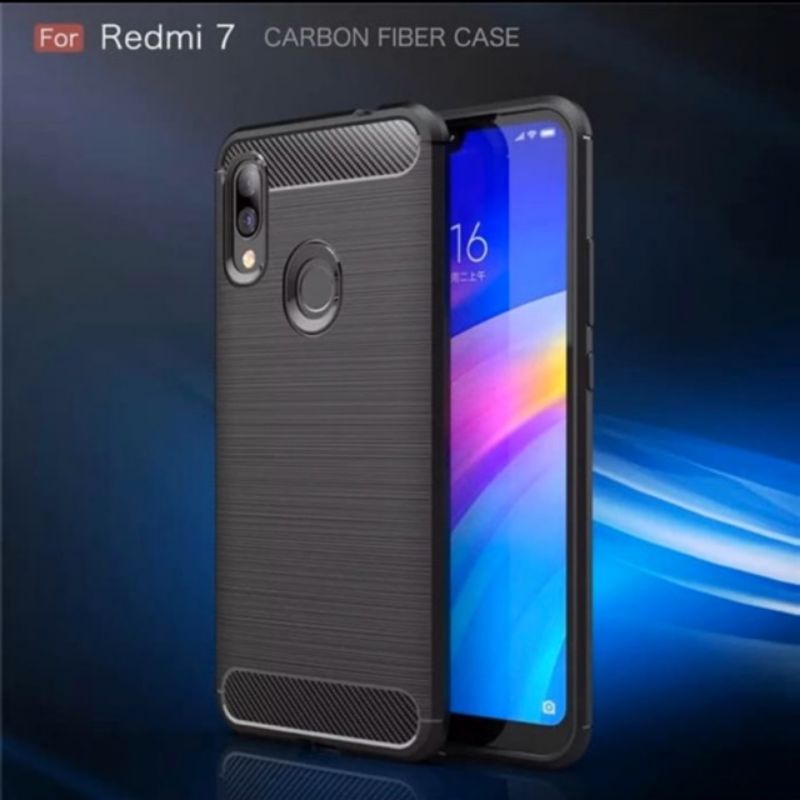 Softcase Slim Fit Carbon Xiaomi Redmi 7 - UA