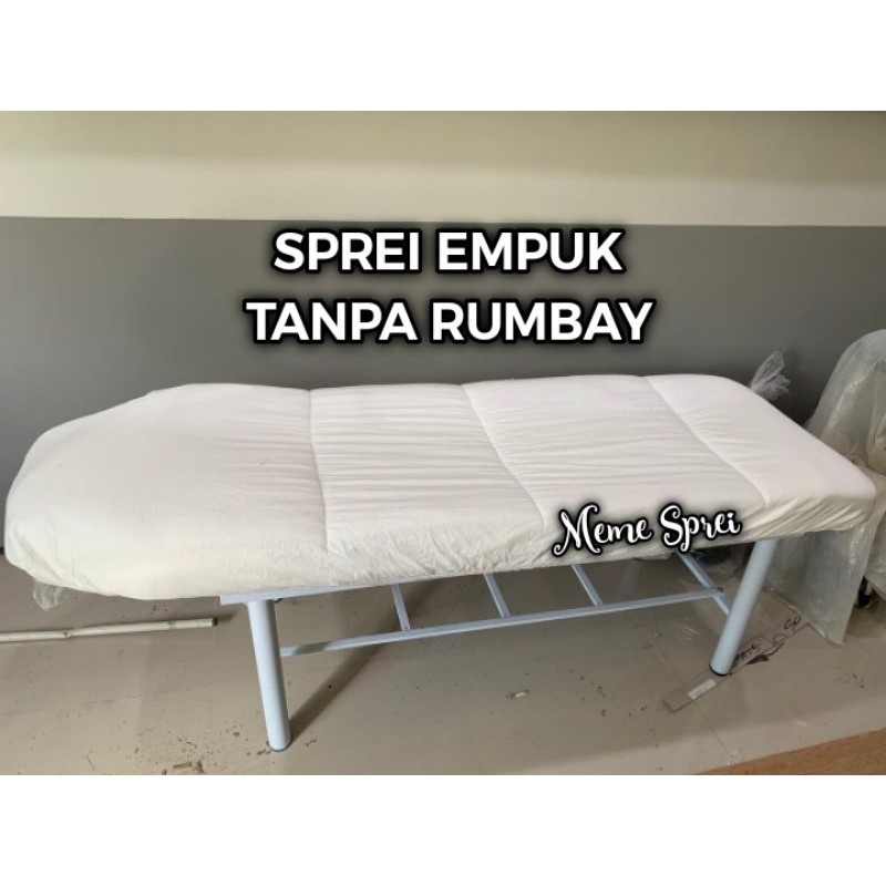 SPREI EMPUK TANPA RUMBAY. SPREI SALON KLINIK FACIAL EYELASH