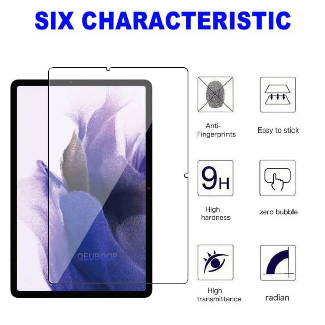 SAMSUNG GALAXY TAB S7 FE 5G TEMPERED GLASS CLEAR ANTI GORES KACA