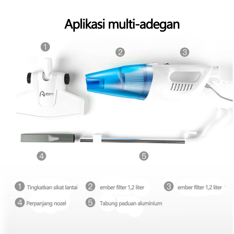 Vacuum Cleaner Electric 2 in1 Handheld Penyedot Debu Hisap besar 15Kpa Pembersih Ruangan