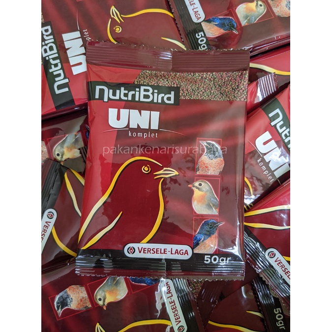 Nutribird UNI Komplet 50 gram Kemasan Sachet Voer Pleci Pur