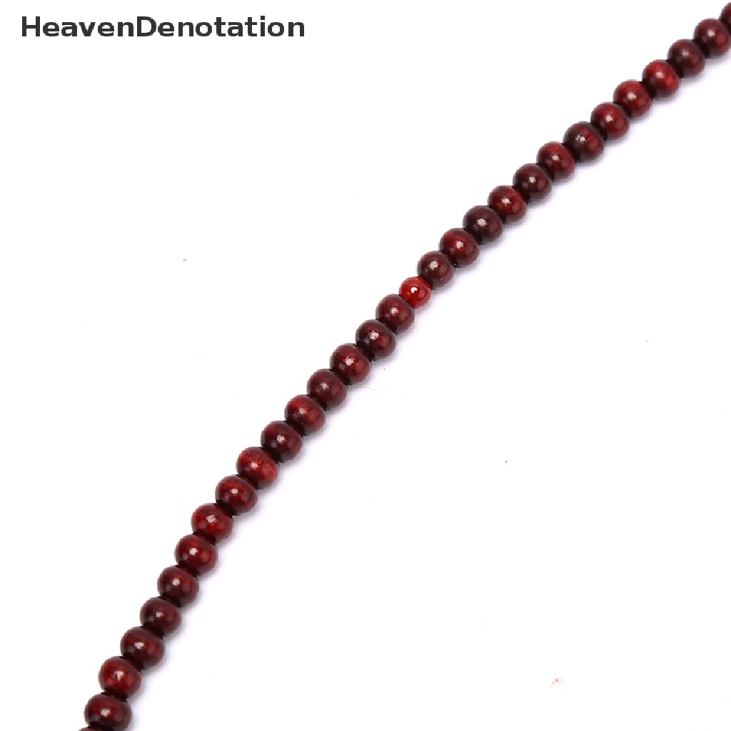 Gelang Meditasi Buddha Bahan Kayu Cendana Alami Ukuran 6 / 8mm Untuk Pria Dan Wanita