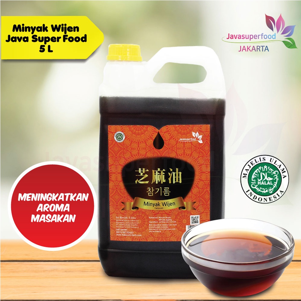 MINYAK WIJEN JAVA SUPER FOOD 5 LT / SESAME OIL JAPAN