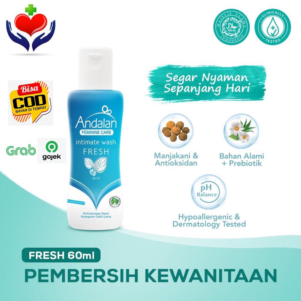 Pembersih Kewanitaan Andalan Feminine Care Fresh Intimate Wash 60 ml