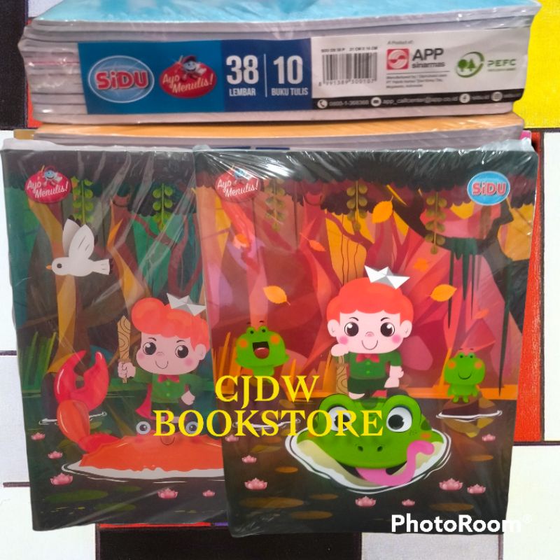 

Buku tulis sidu 38 lembar (1 pak isi 10 buku)