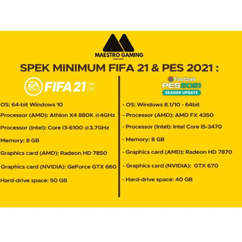 [KODE Z793] FIFA 21 PC ORIGIN ORIGINAL + PES 2021 PC ORIGINAL STEAM
