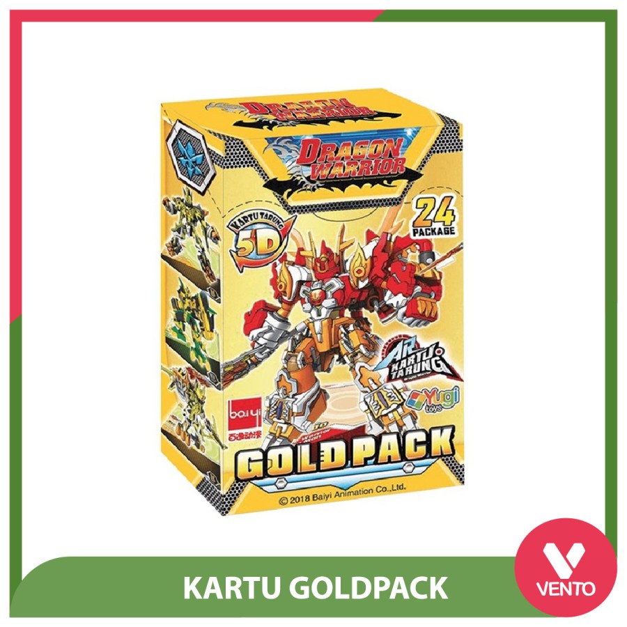 "Jual Produk Kartu AR Tarung Dragon Warrior Goldpack - Pcs ''