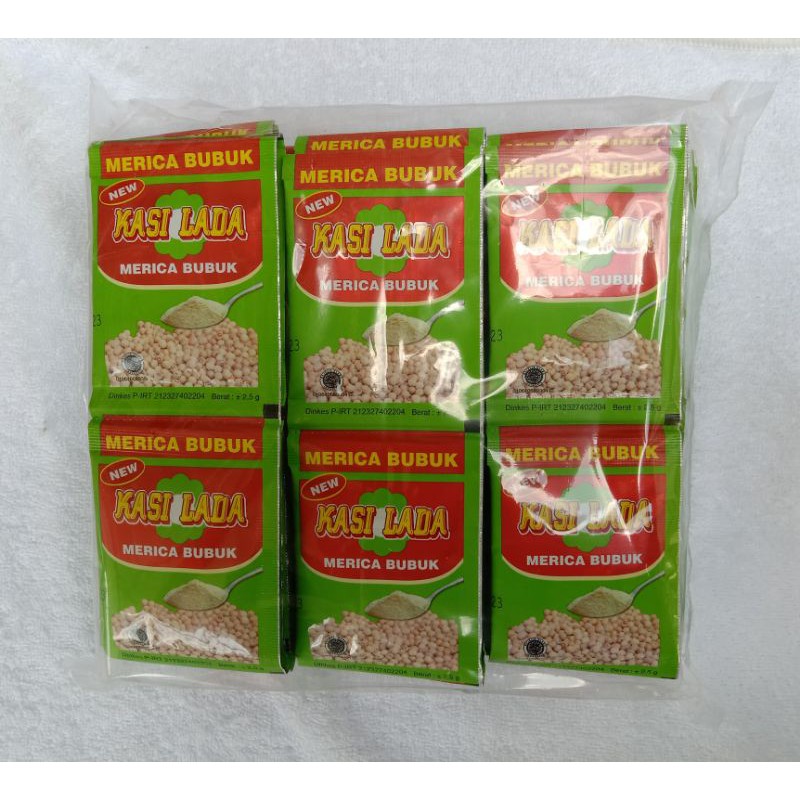 

Merica Bubuk Super, KASILADA 72 Sachet/Bungkus.