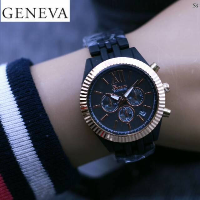 Jam Tangan Geneva Platinum Chrono Off